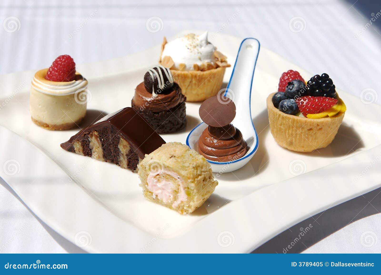 Dessert Tray assorted stock image. Image of decoration 3789405