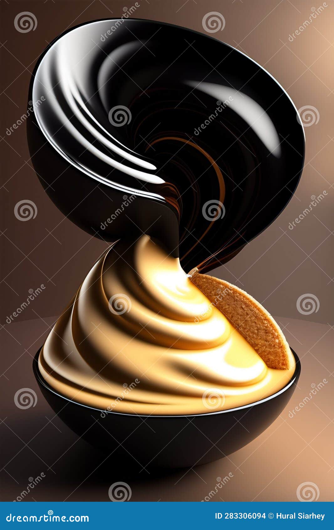 incredibly delicious sweet ice cream in a waffle cup .