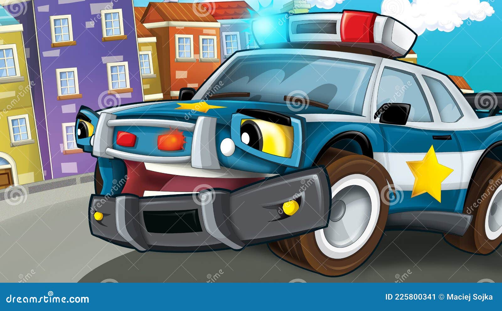 Achetez en gros Dessin Animé Mignon Voiture De Police Poupée