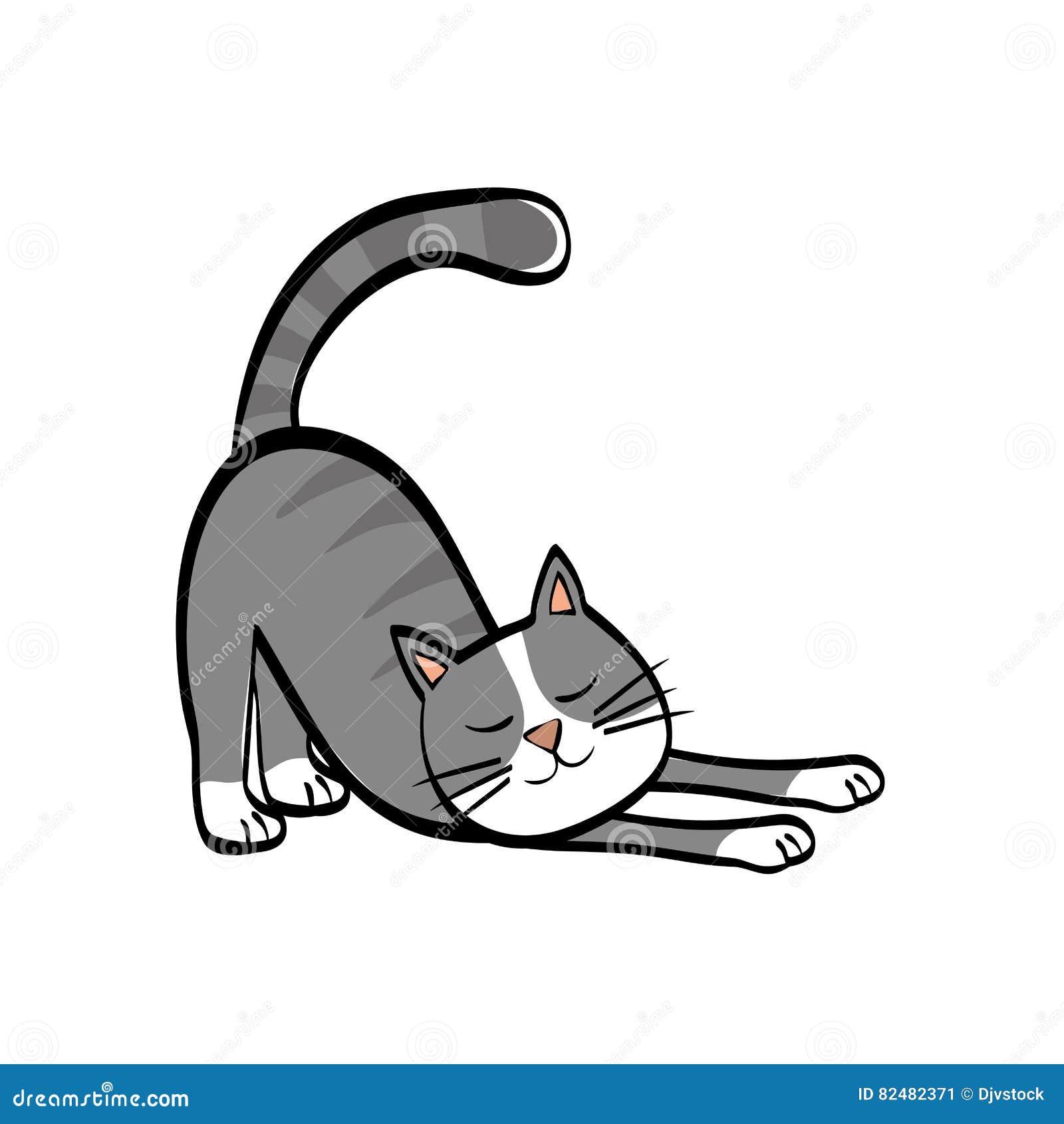 Dessin Animé Mignon De Chat Illustration Stock