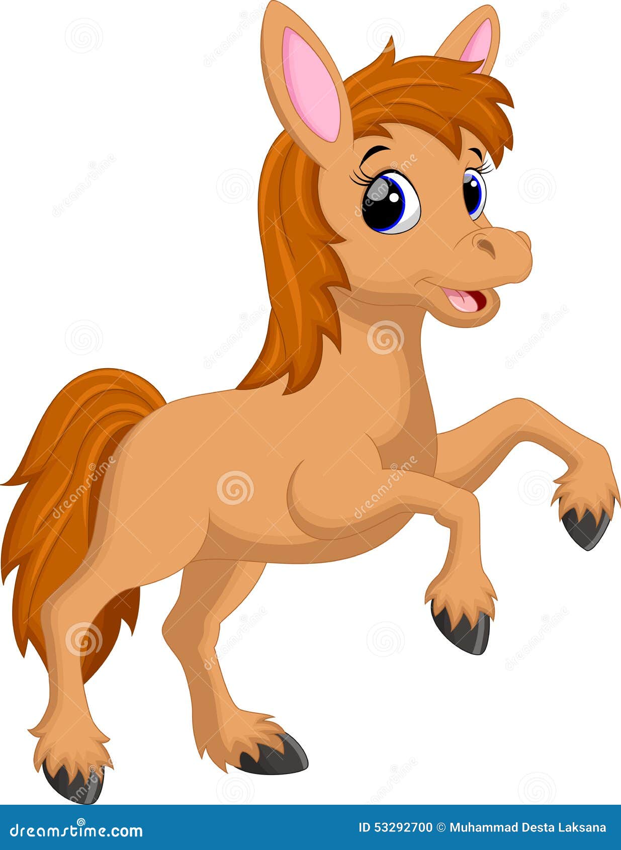 Dessin Anime Mignon De Cheval Illustration Stock Illustration Du Anime Dessin 53292700