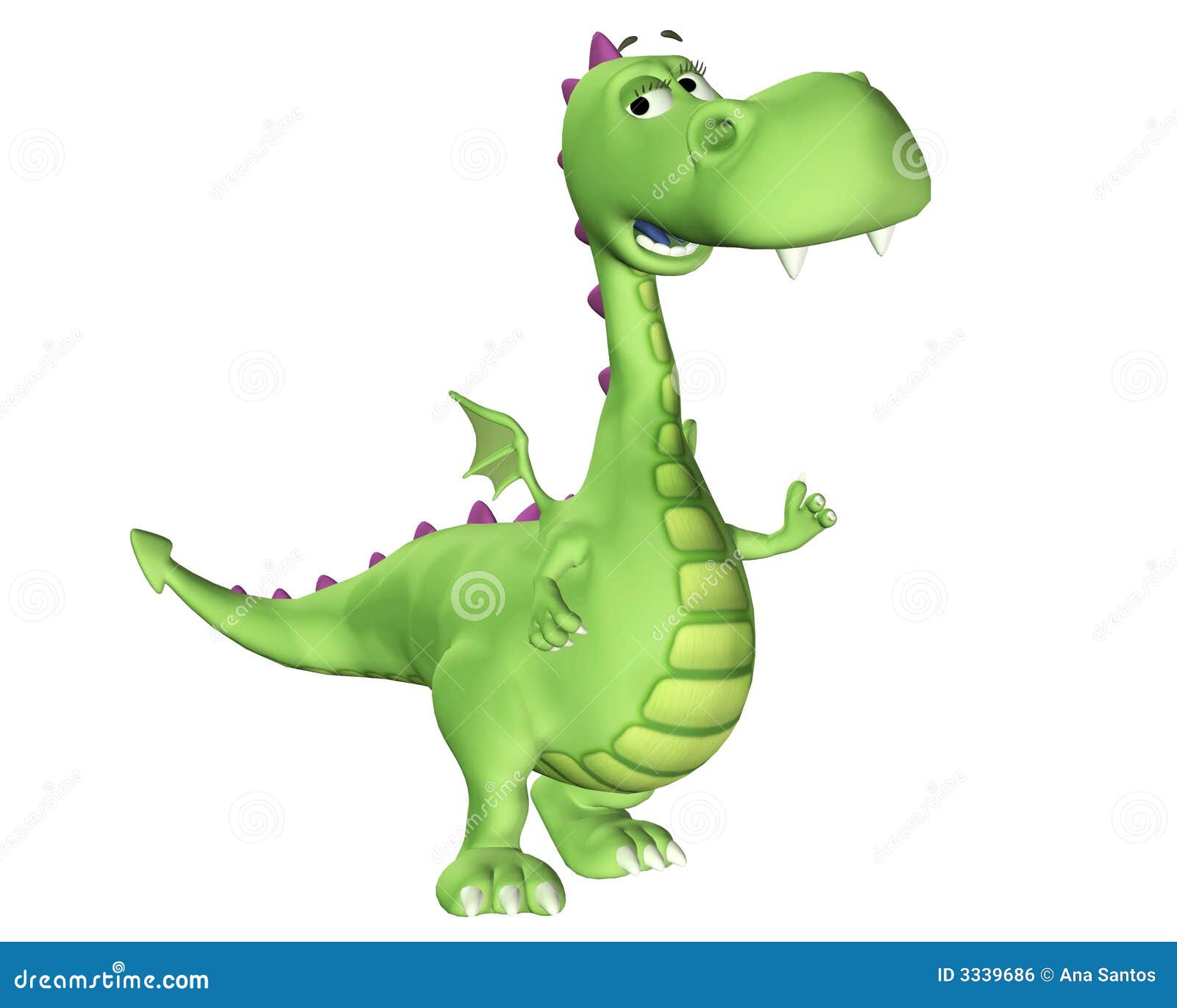 Dessin Animé De Dragon - Heureux Image libre de droits ... Dessin Animé De Dragon - Heureux Image libre de droits ...