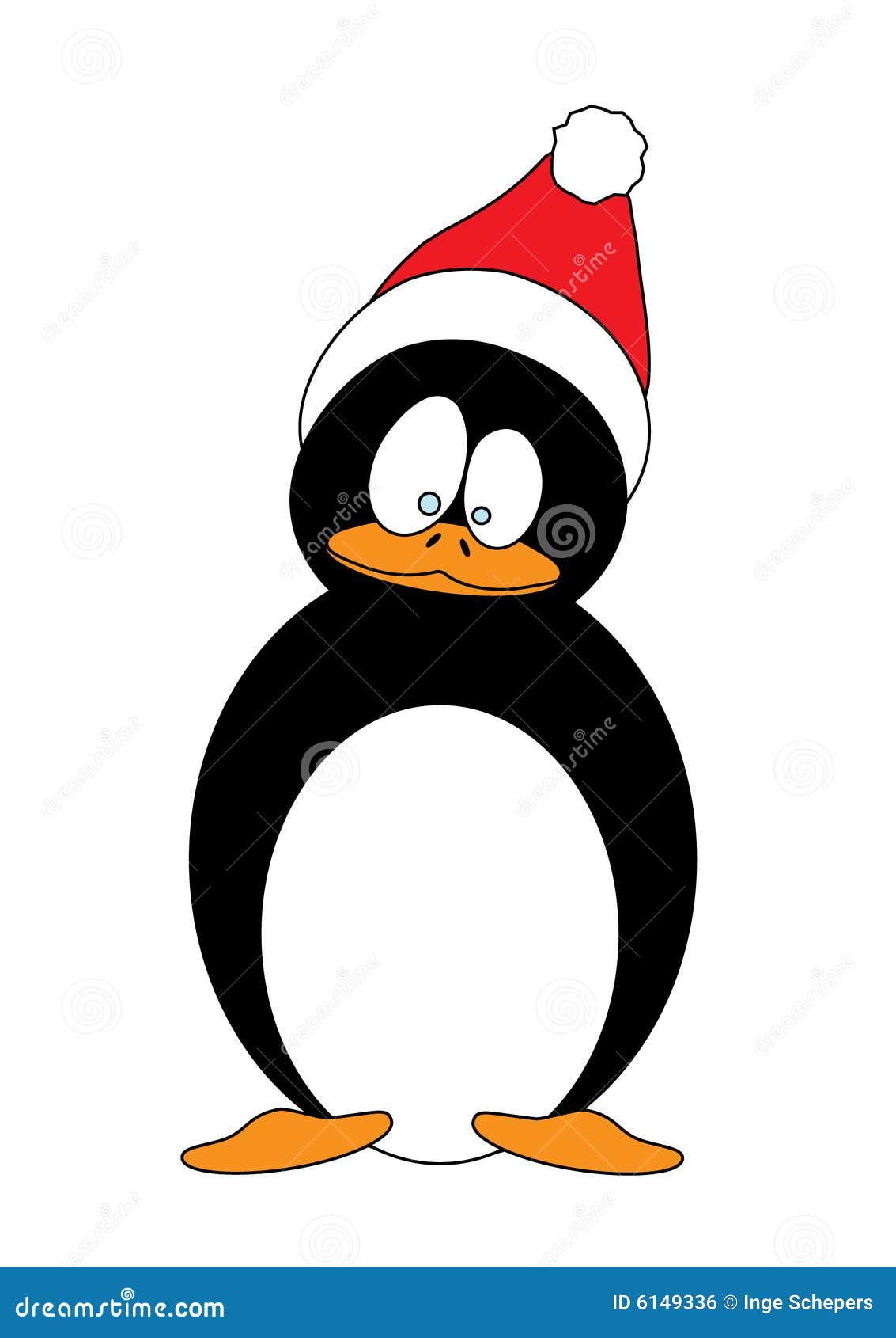 image libre de droits dessin anim de pingouin de nol image
