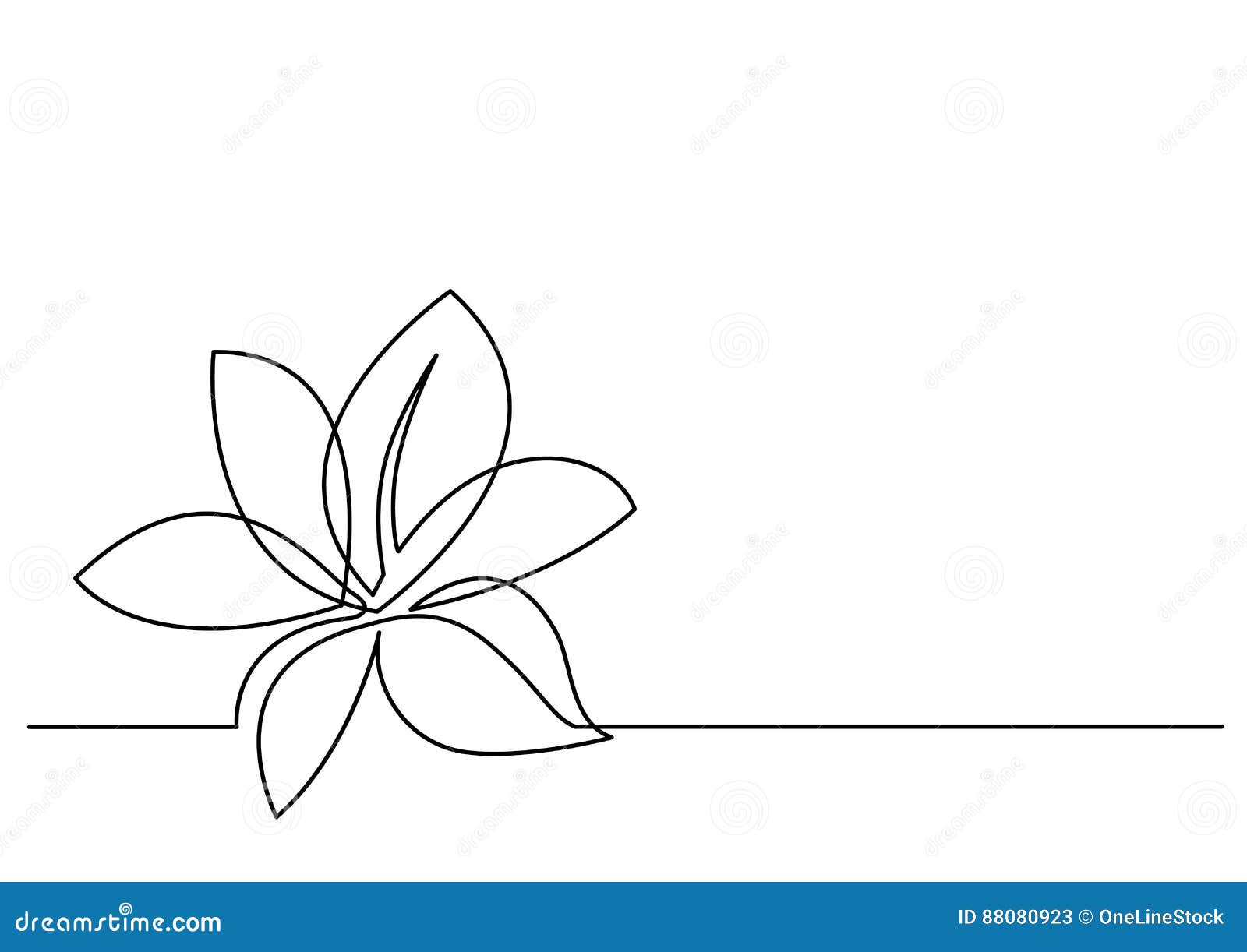 Un Trait Continu De Dessin De Gribouillis De Fleur. Parfait Pour Les Cartes  Autocollantes. Illustration Vectorielle Isolée Illustration de Vecteur -  Illustration du retrait, accroissement: 269729743