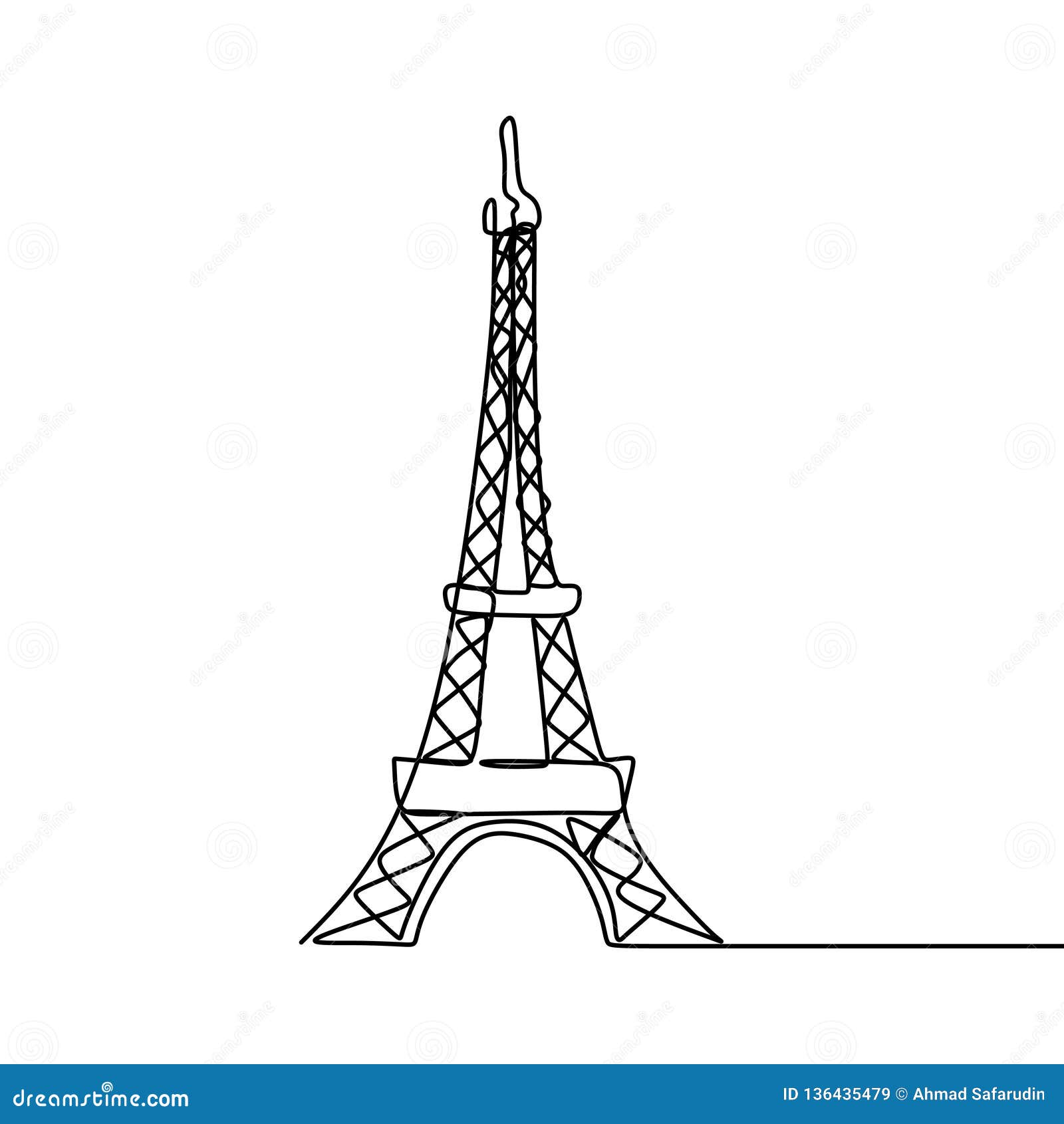 mini tour eiffel dessin