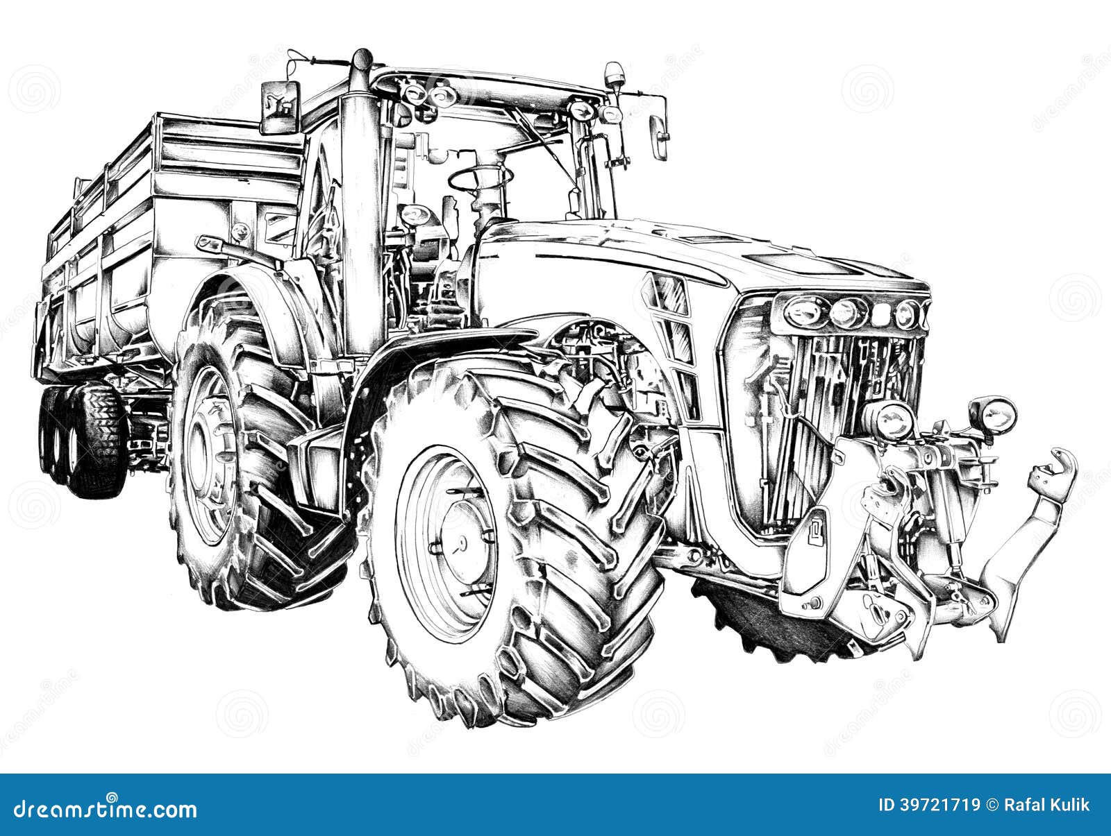 images libres de droits dessin d art d illustration de tracteur agricole image