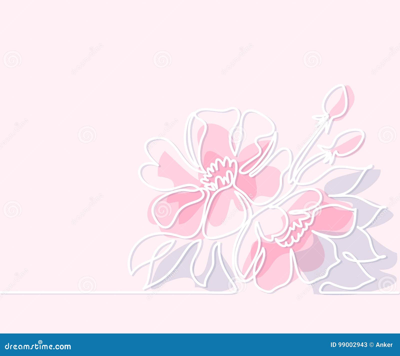 Dessin De Belle Fleur Illustration De Vecteur Illustration