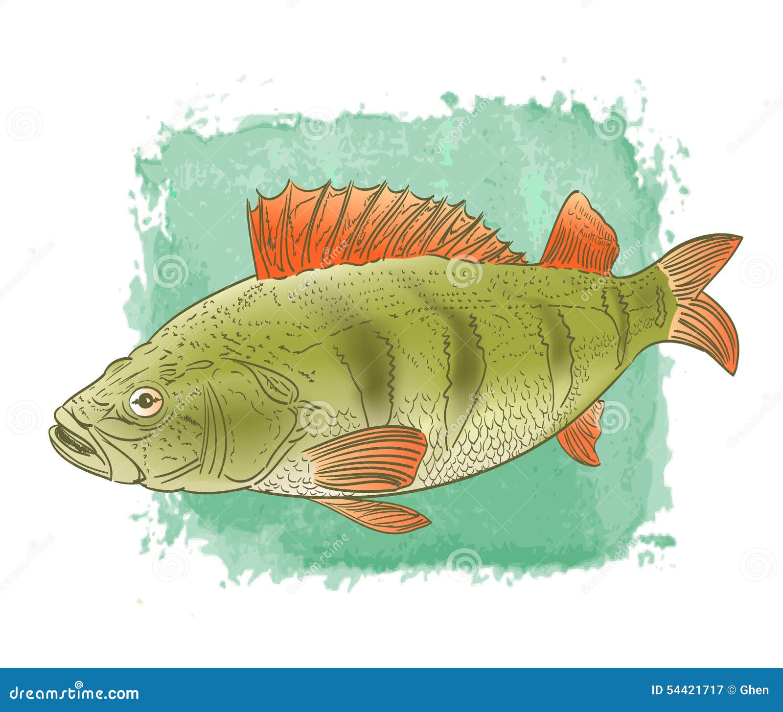 Dessin De Couleur De Poisson D'eau