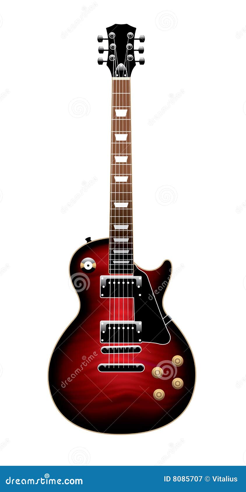 Dessin De Guitare Electrique Illustration De Vecteur Illustration Du String Instrument