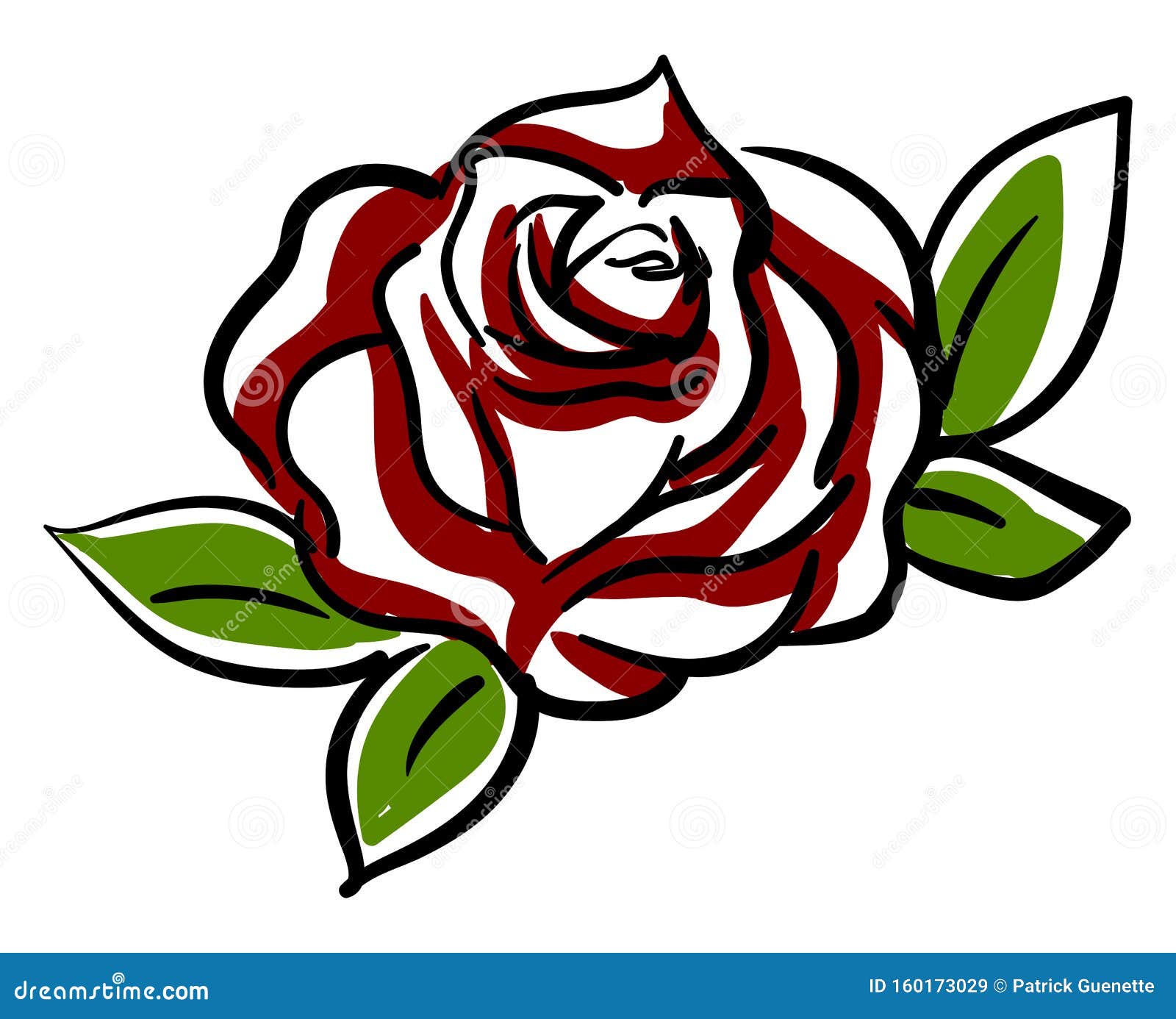 Dessin De Rose Rouge Illustration Vecteur Illustration De Vecteur Illustration Du Floral Detaille