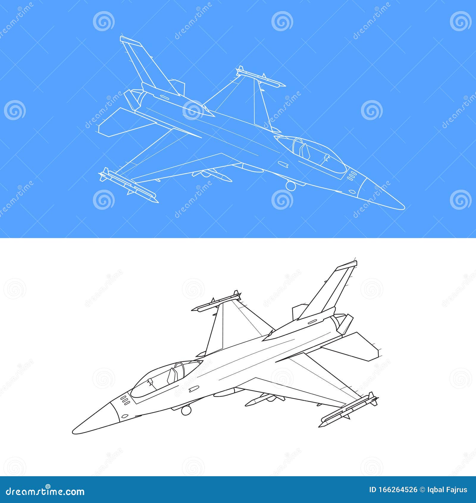 Comment Dessiner Un Avion De Chasse Dessiner Une Esquisse De Jet Avec Un Contour Illustration de Vecteur - Illustration du aéroport, très: 166264526