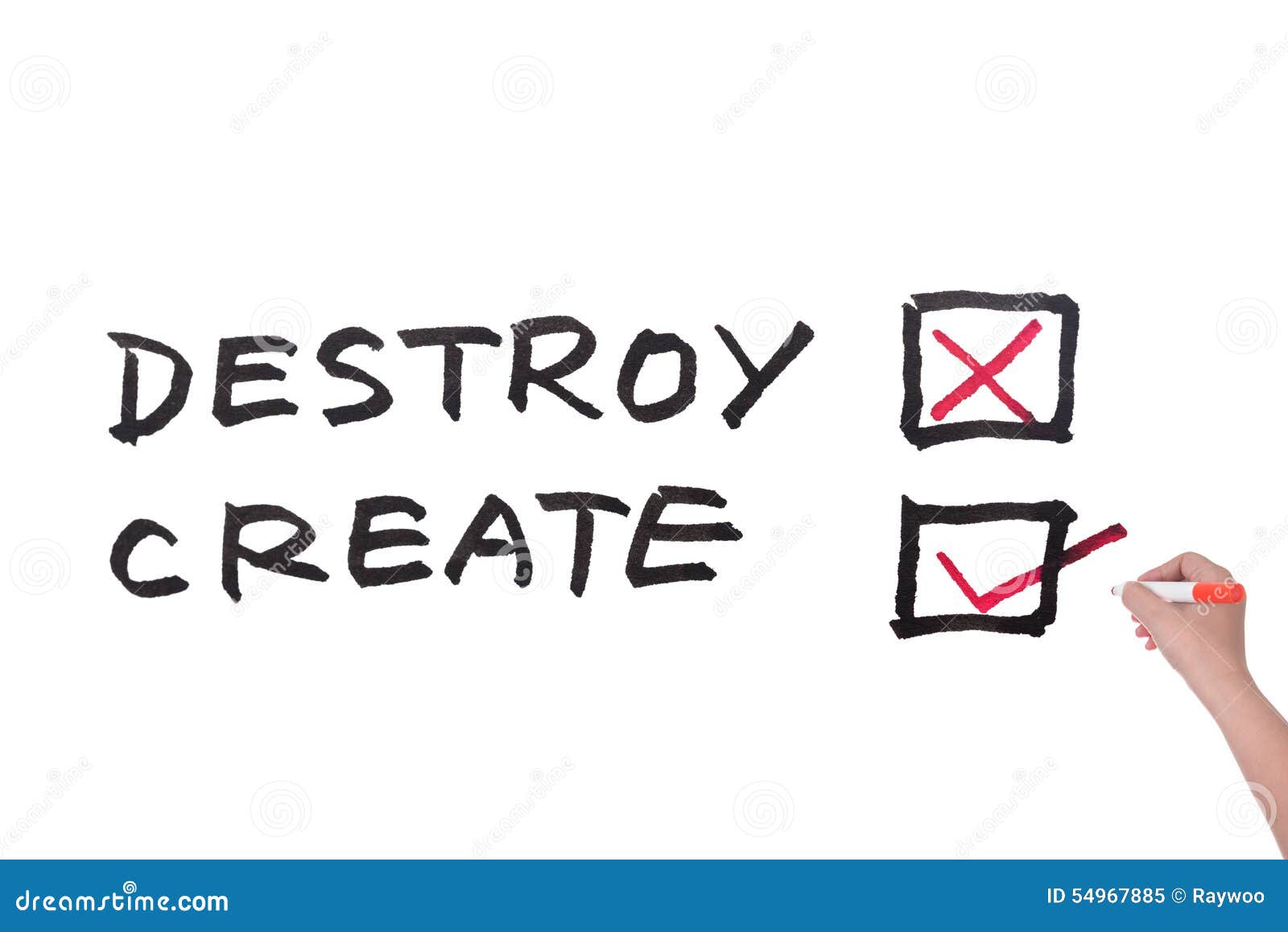 destroy or create