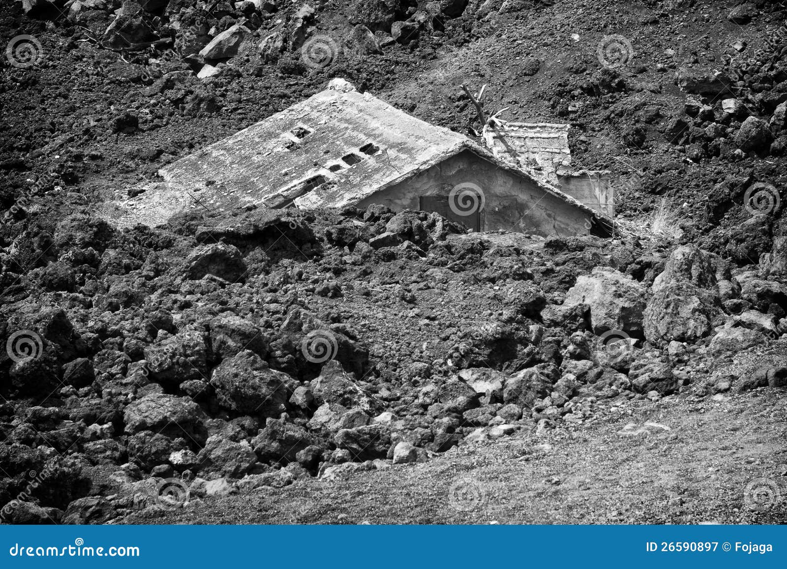 Destroyed house stock image. Image of nature, insurance - 26590897