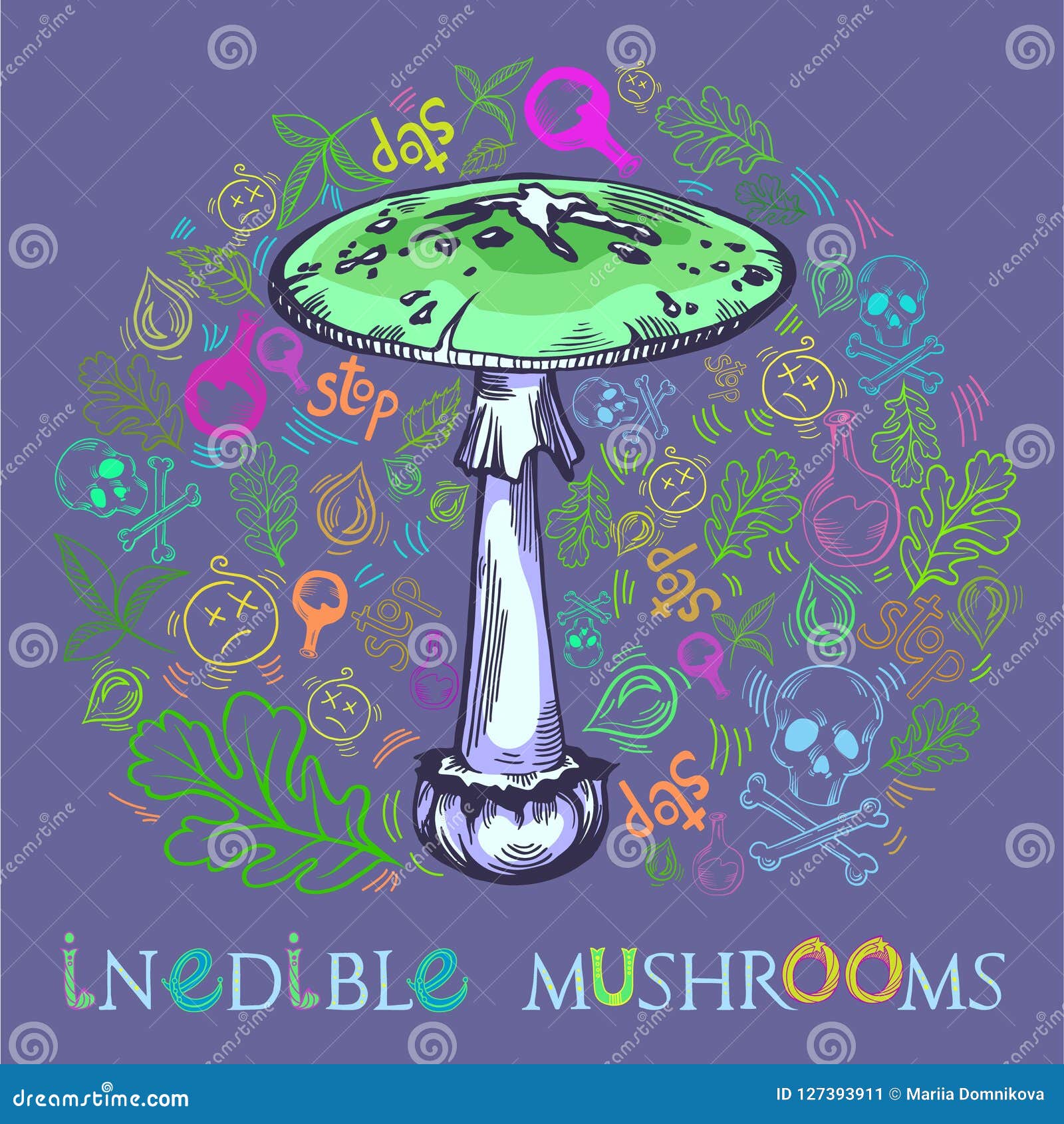 destroying angel mushroom images and clipart