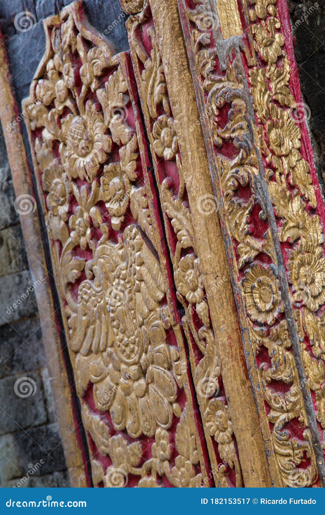 detail of a bali temple