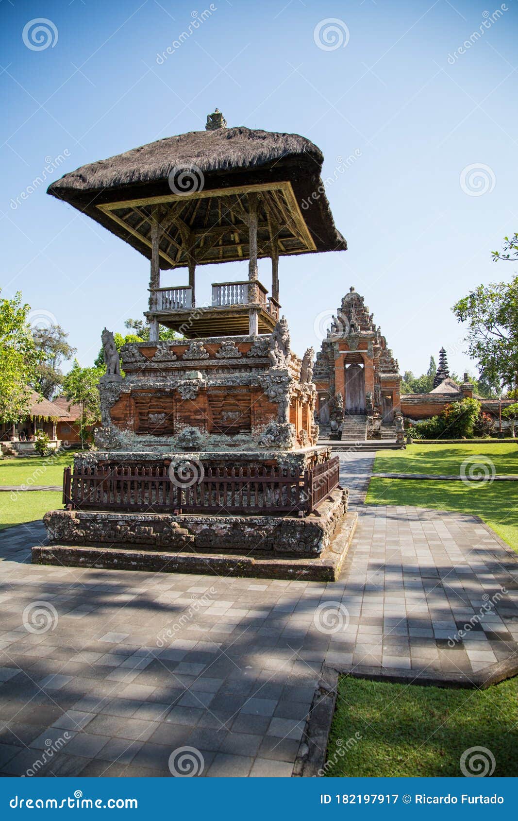 detail of a bali temple