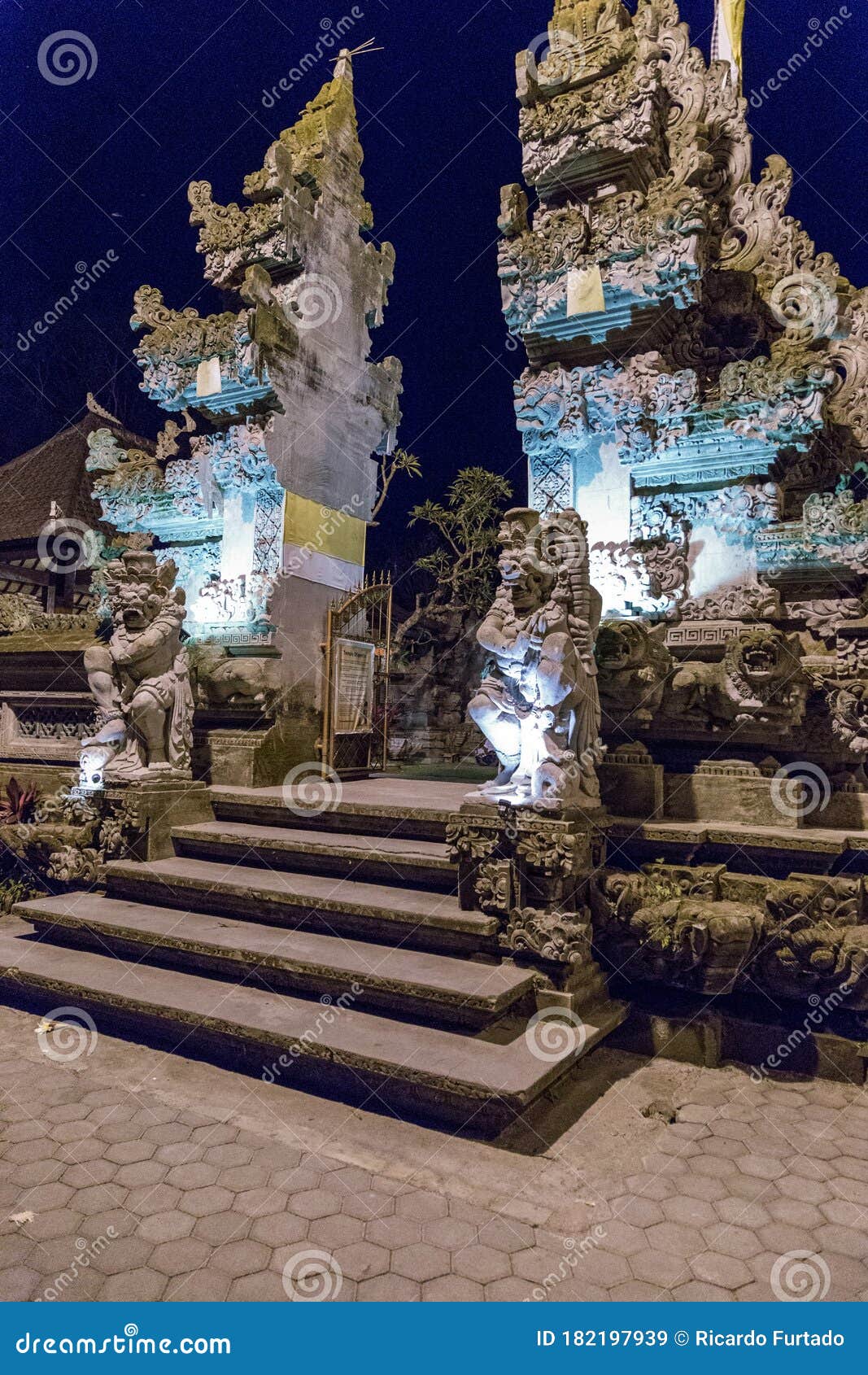 detail of a bali temple