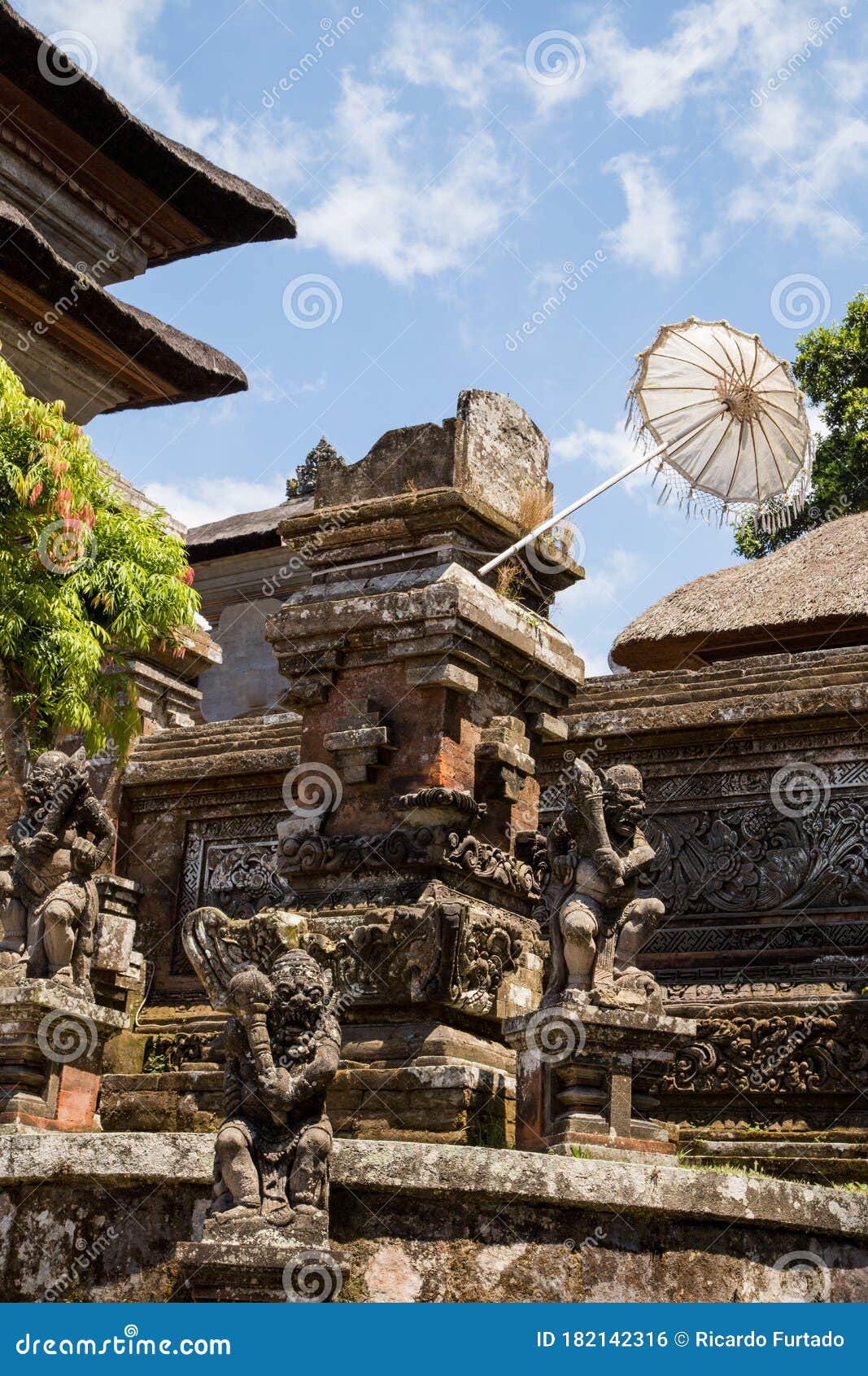 detail of a bali temple