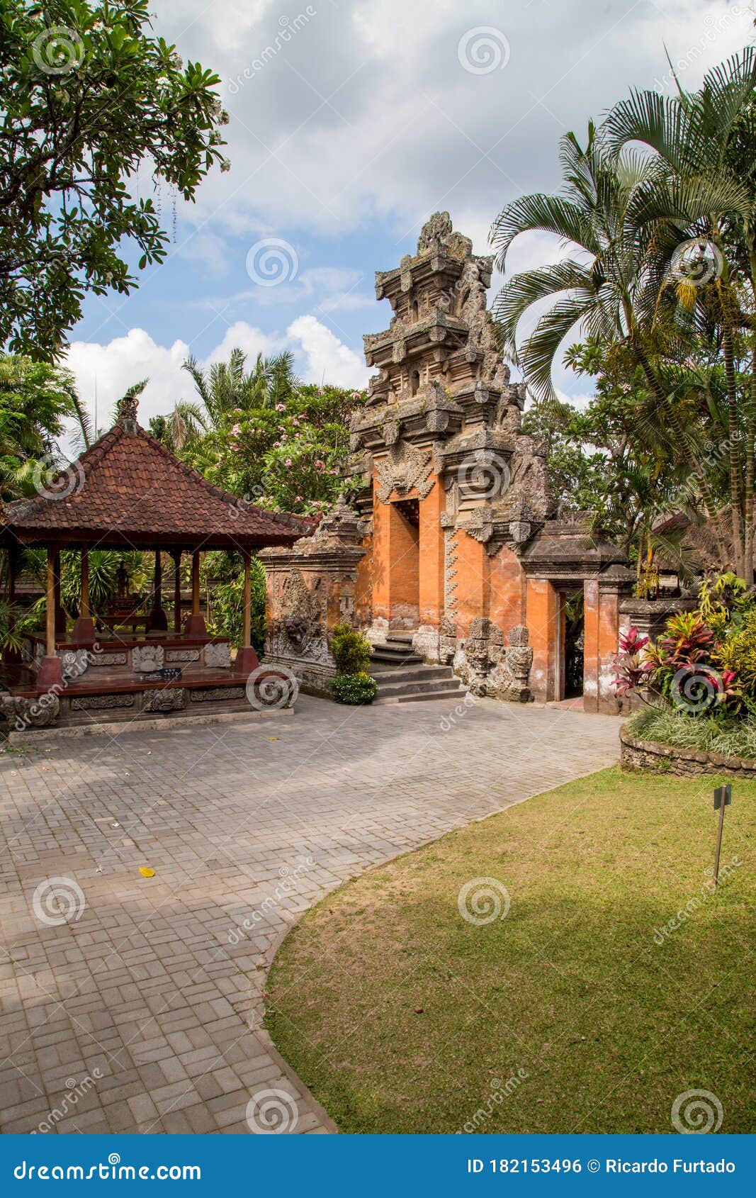 detail of a bali temple