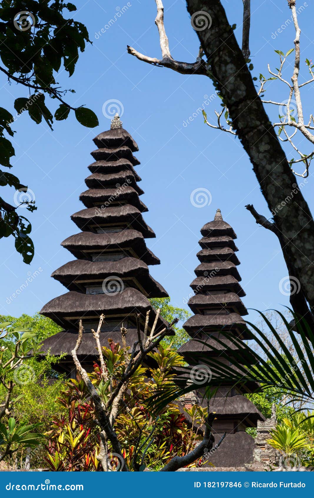 detail of a bali temple