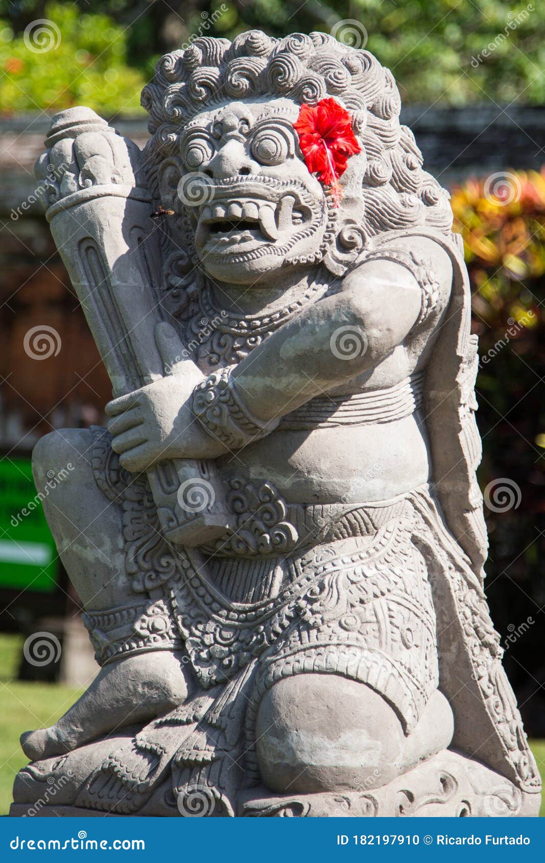 detail of a bali temple