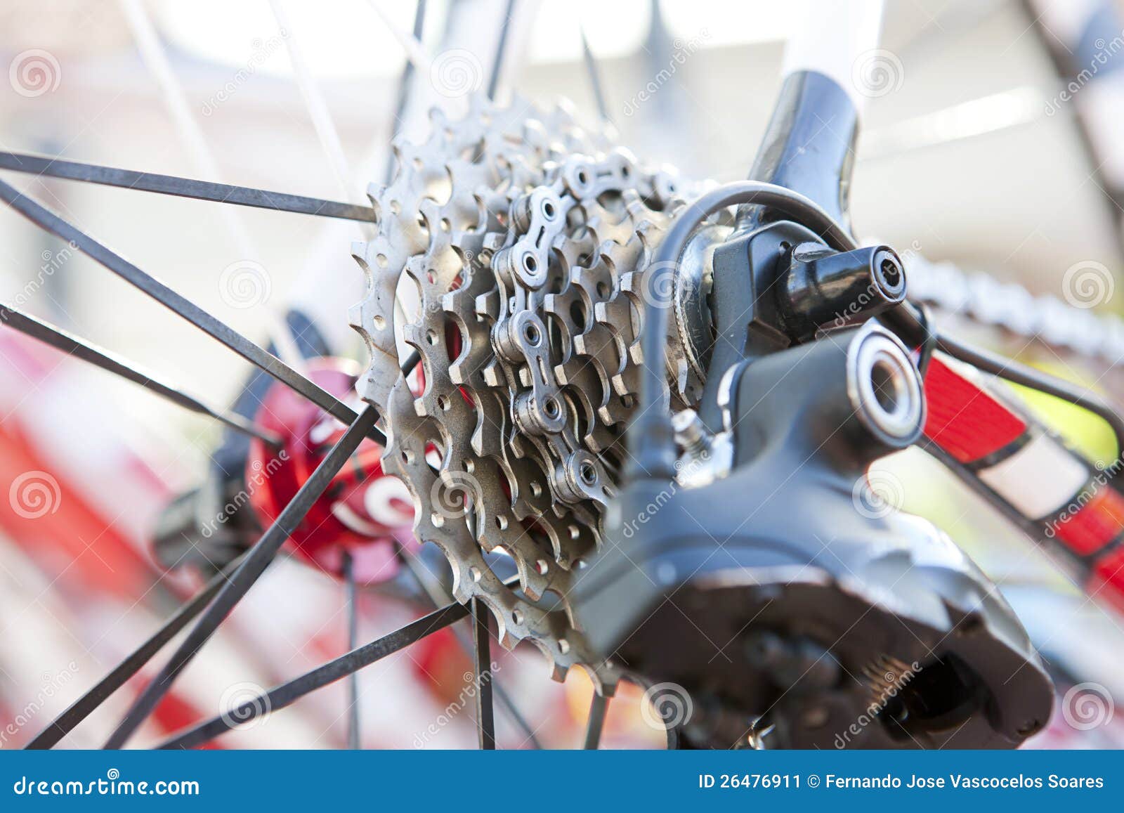 Detail of bicycle parts stock image. Image of professional 26476911