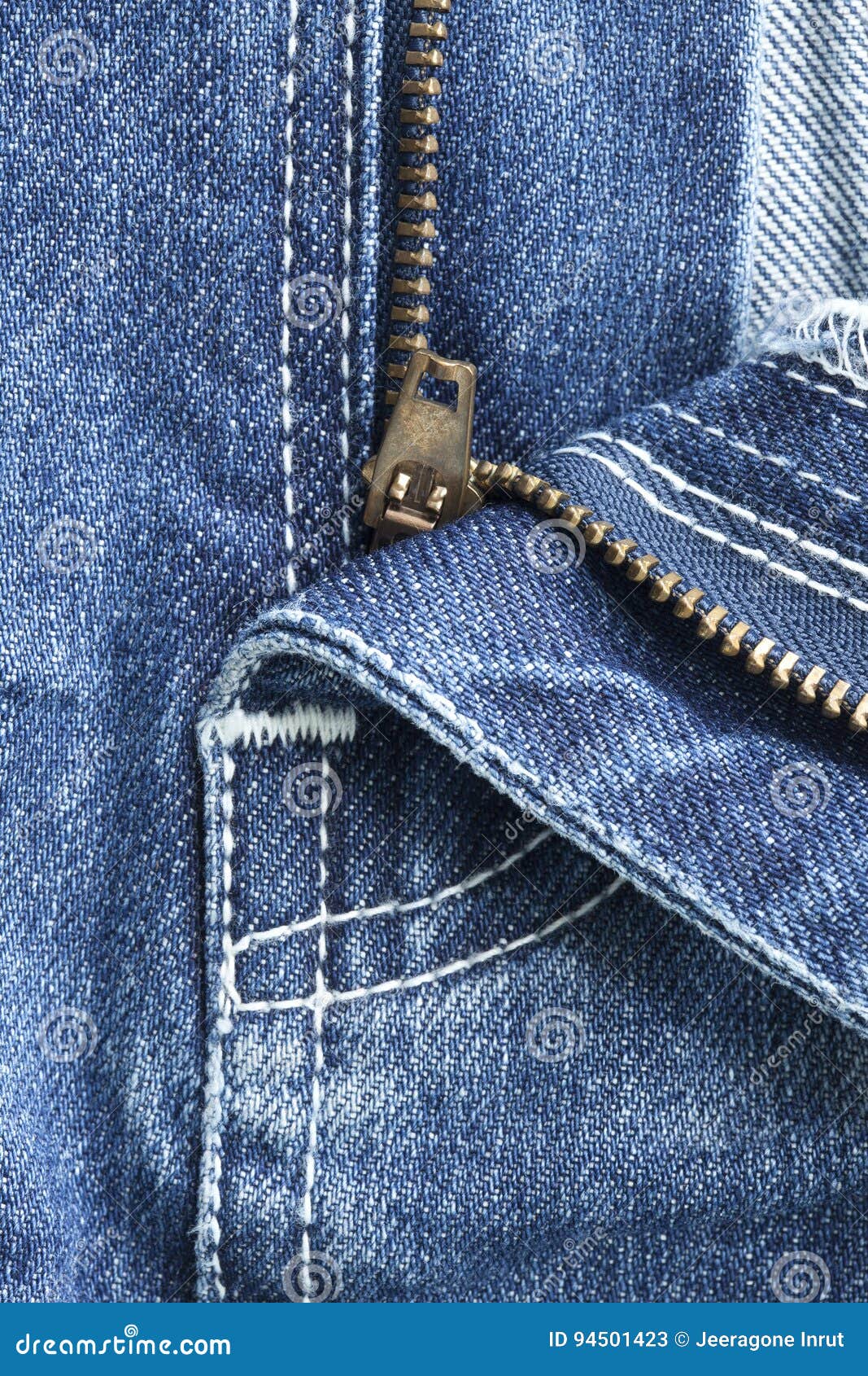 Detail of blue jeans stock image. Image of macro, male - 94501423