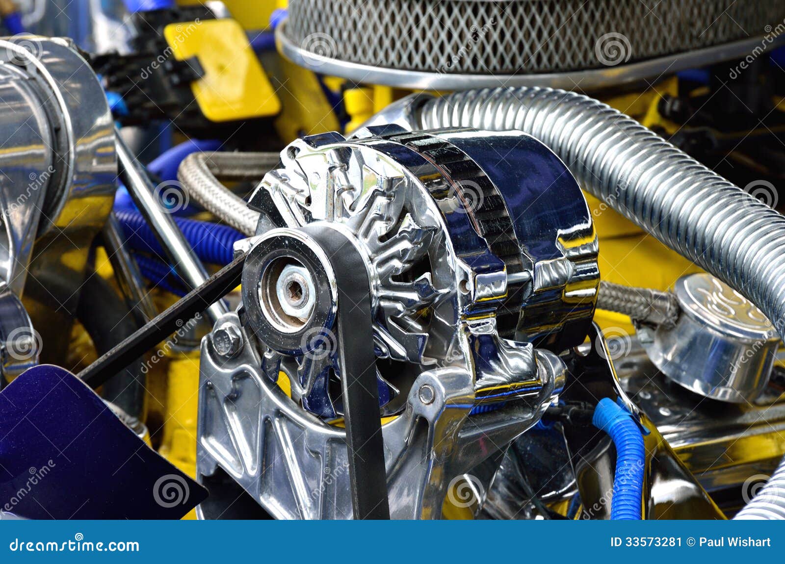 Detail of car engine stock image. Image of engineering 33573281