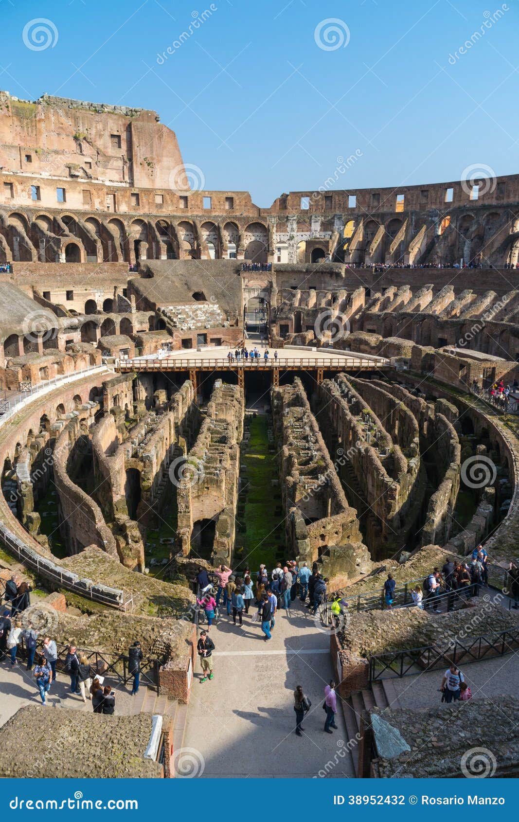 Detail Of Colosseum, Also Called Flavian Amphitheatre On Forum Roman