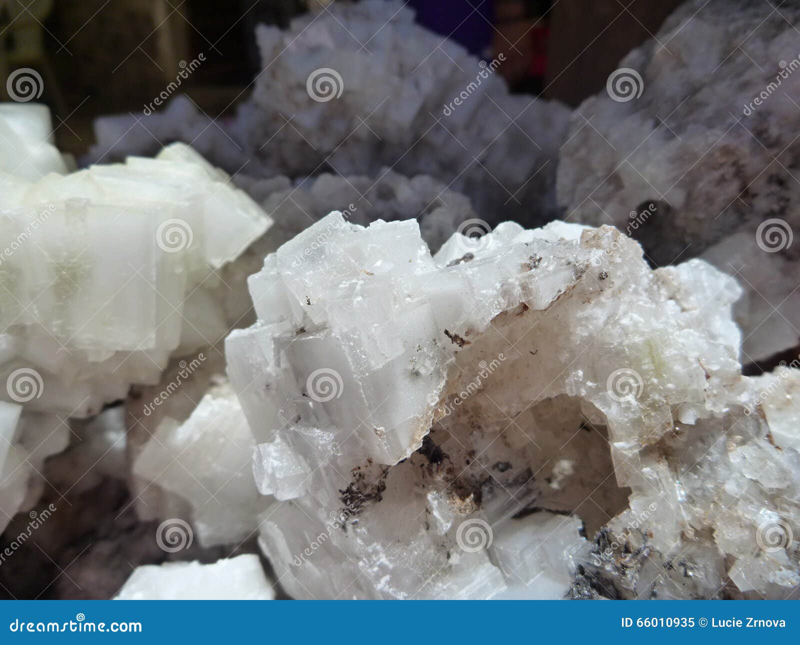 detail of crystal of salt