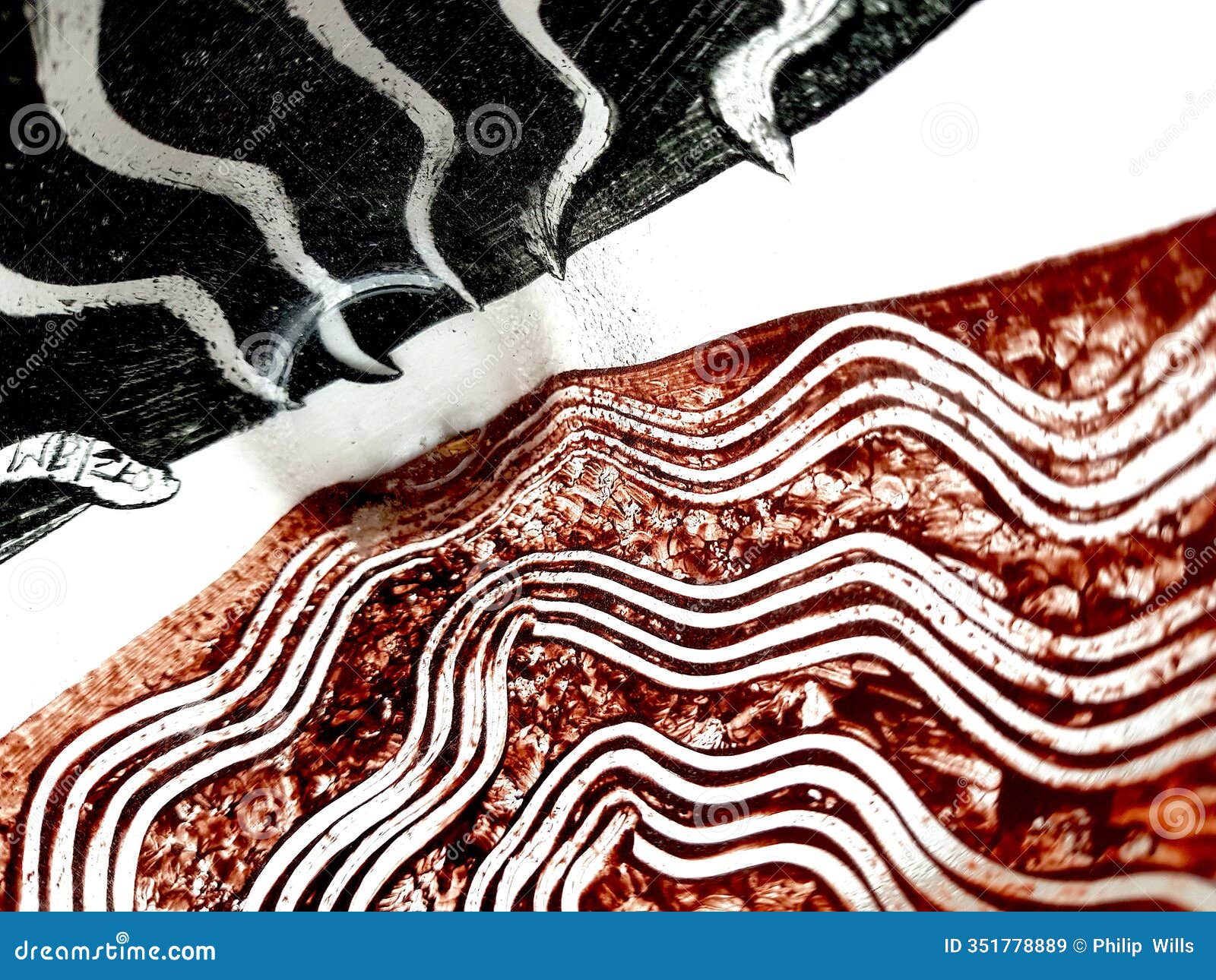 a detail of decorative glass ware.