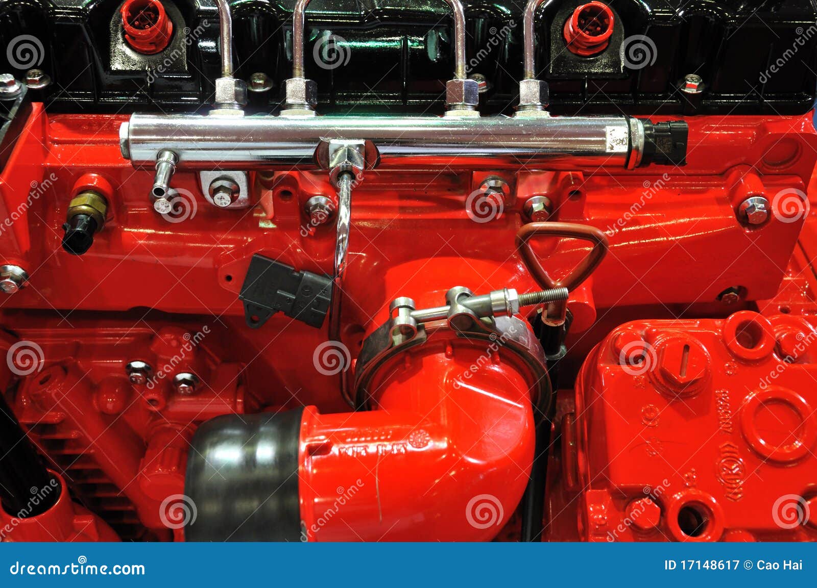 Detail of diesel engine stock image. Image of machine 17148617