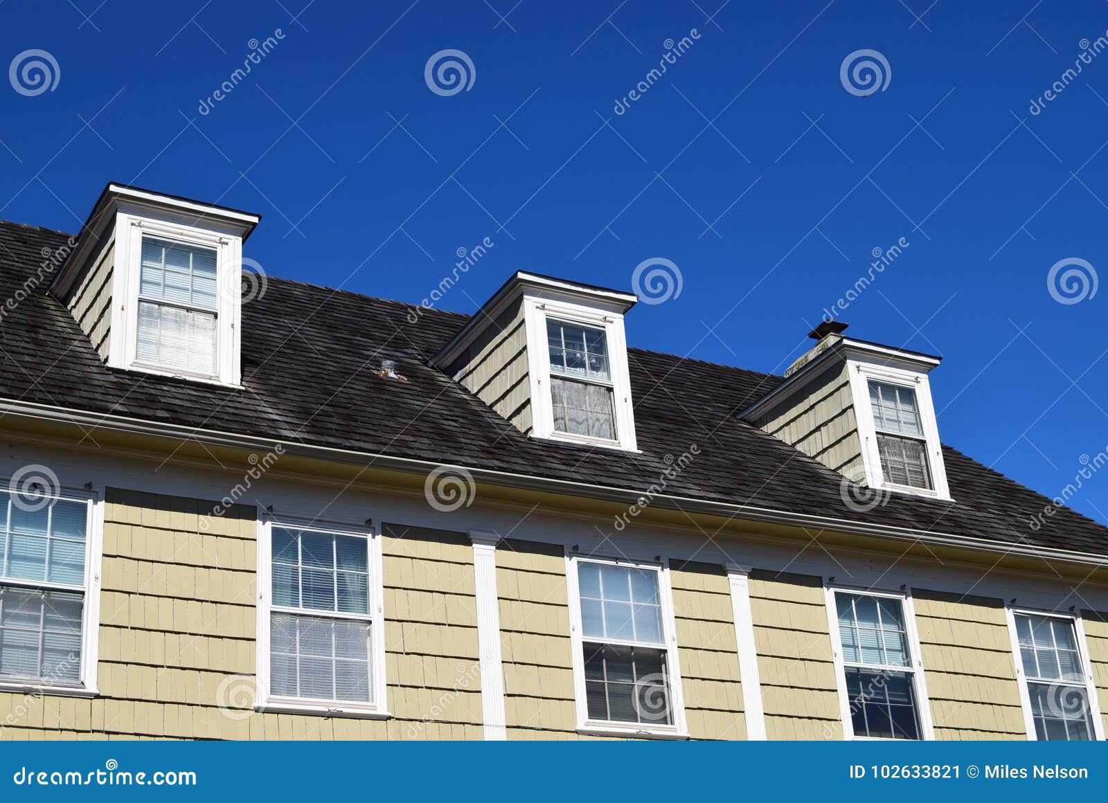 Dormer Windows On House In Cape May New Jersey Stock Image