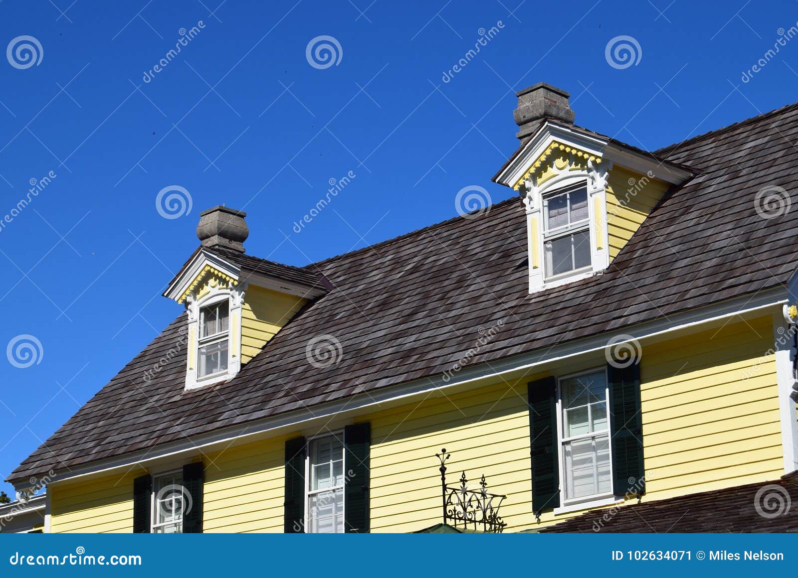 Dormer Windows On House In Cape May New Jersey Stock Image
