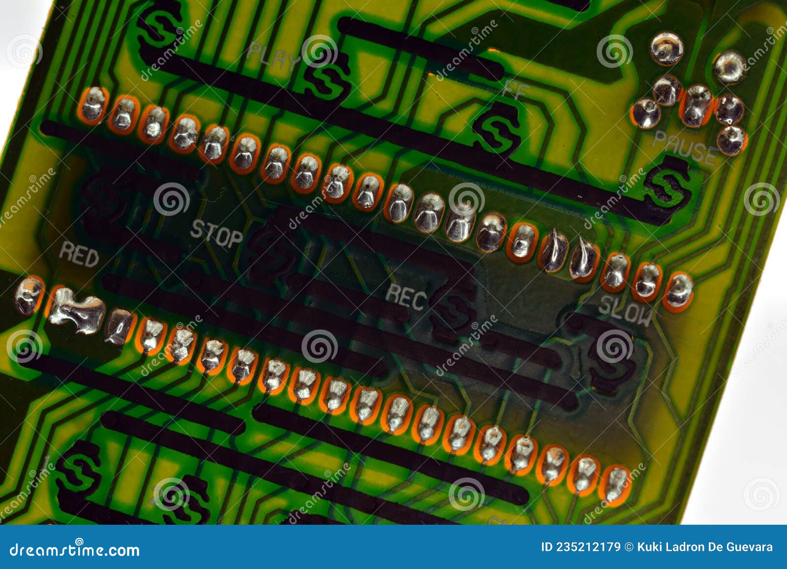 detail of an electronic board