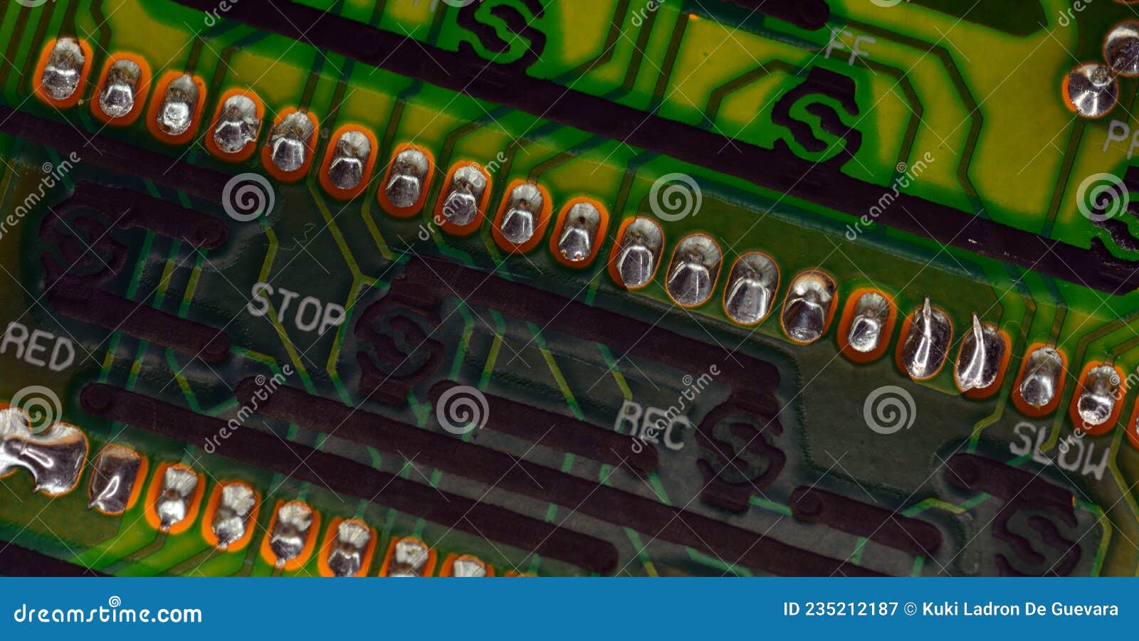 detail of an electronic board