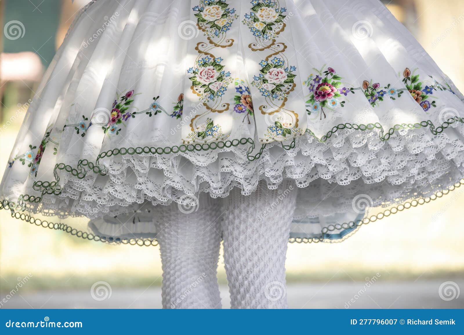 Detail of Folk Costume, Rakvice, Southern Moravia, Czech Republic Stock ...