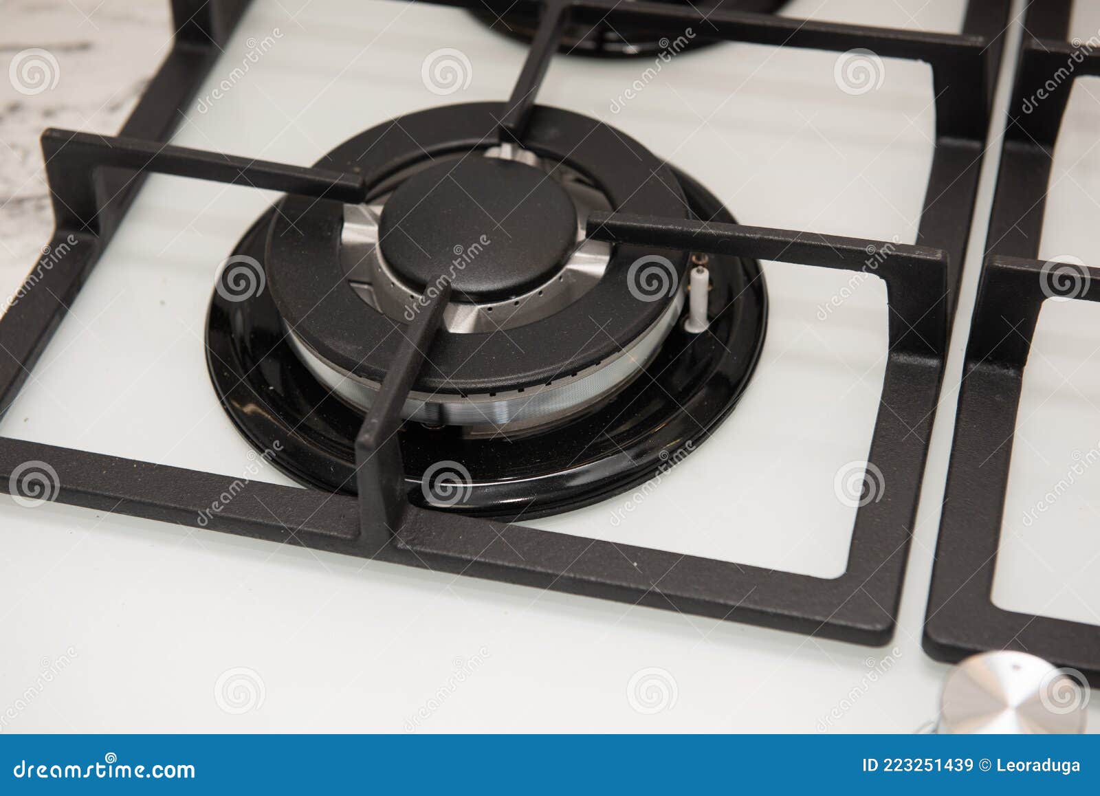 Detail of Gas Stove at Kitchen Stock Image Image of system, kitchen