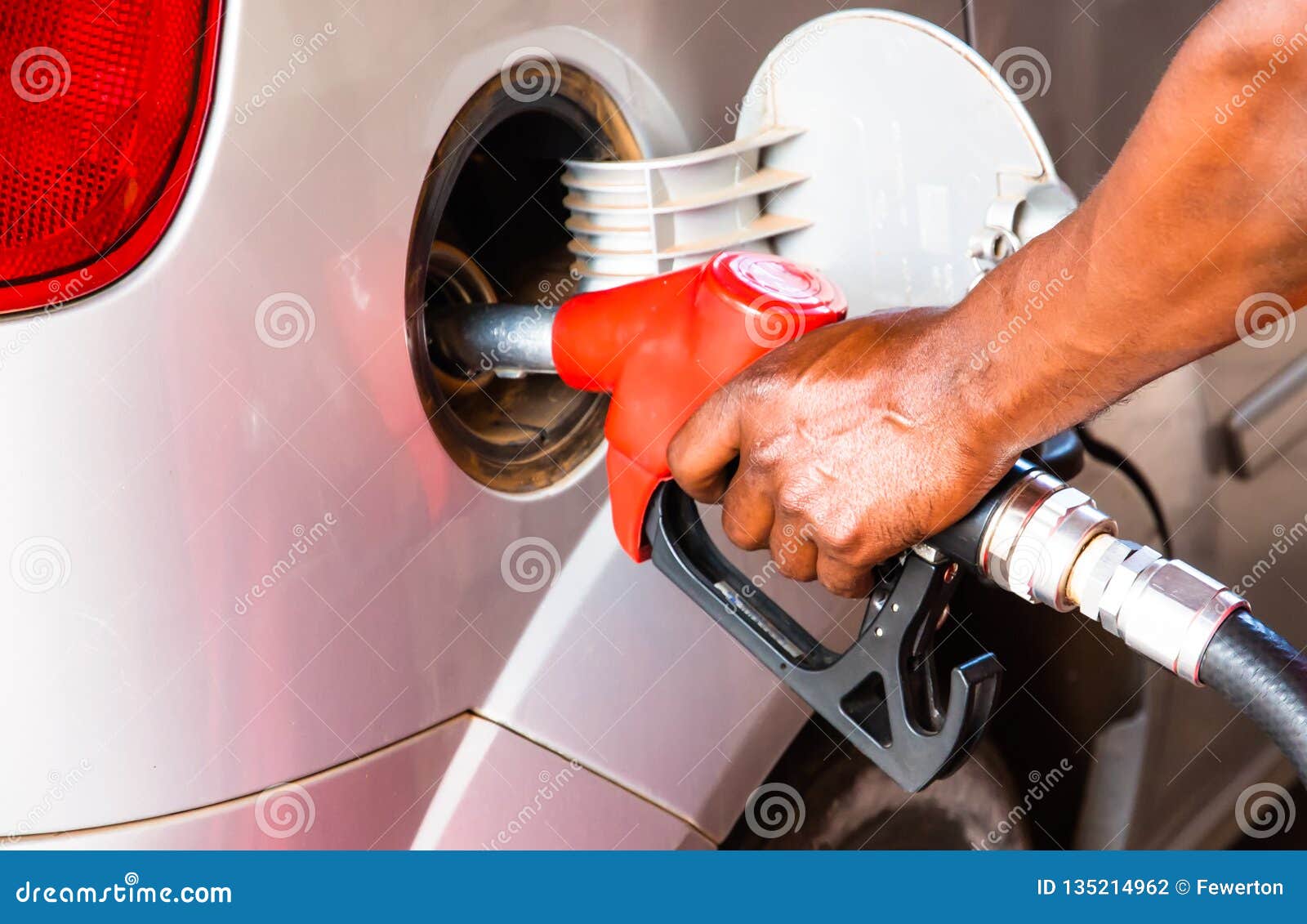 Detail Hand of Worker Man Refuelling Car at the Petrol Station. Concept  Photo for Use of Fossil Fuels Gasoline, Diesel Engine Stock Photo - Image  of engine, combustion: 135214962