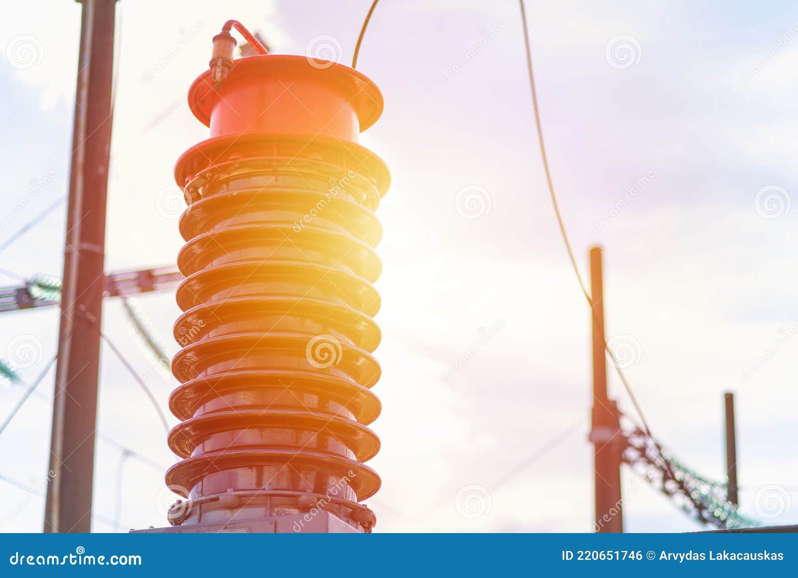 Detail of High Voltage Electric Transformer Generator Power Circuit