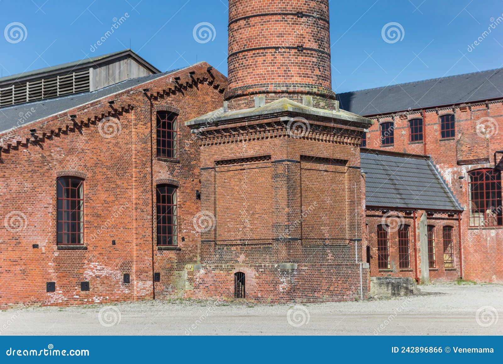 detail of the historic factory toekomst in scheemda