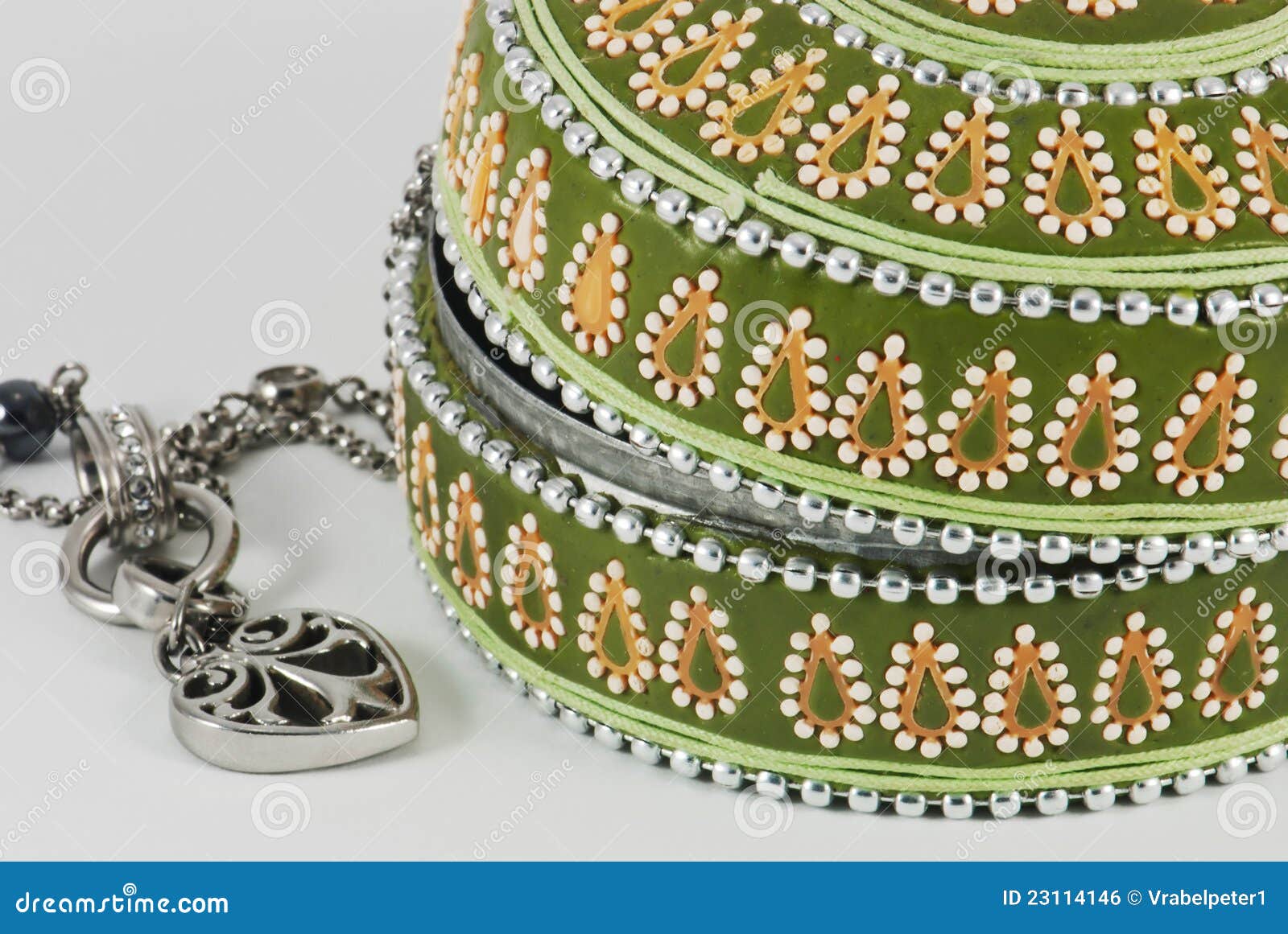 Detail of jewellery box stock photo. Image of metal, pieces 23114146