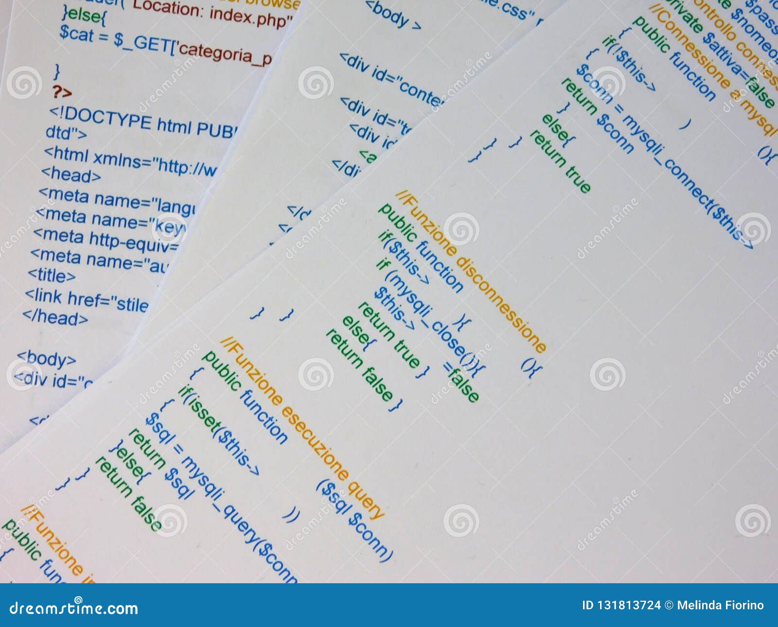 In detail a line of code stock photo. Image of data - 131813724