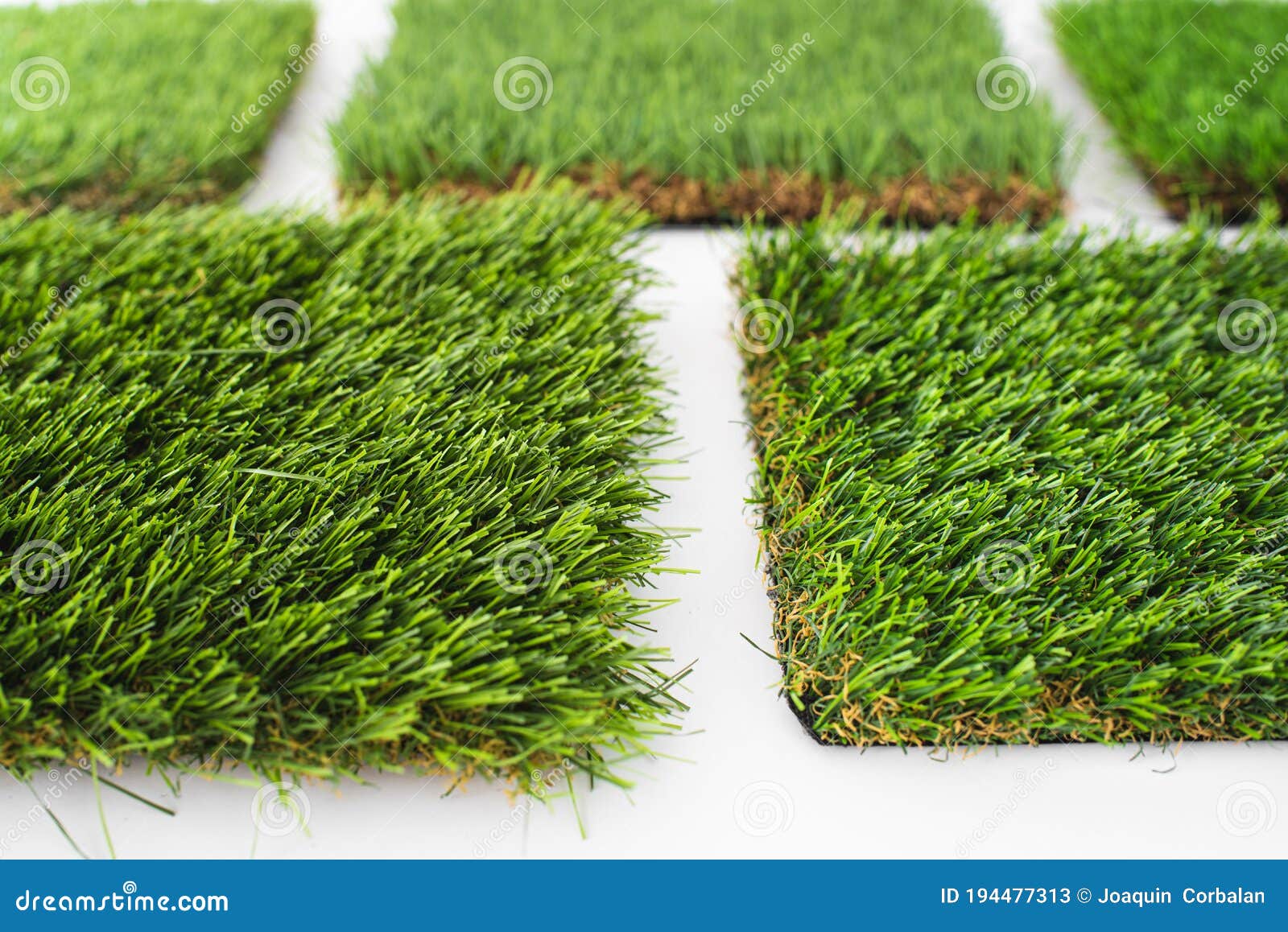 Detail of the Material To Cover with Synthetic Artificial Grass Stock