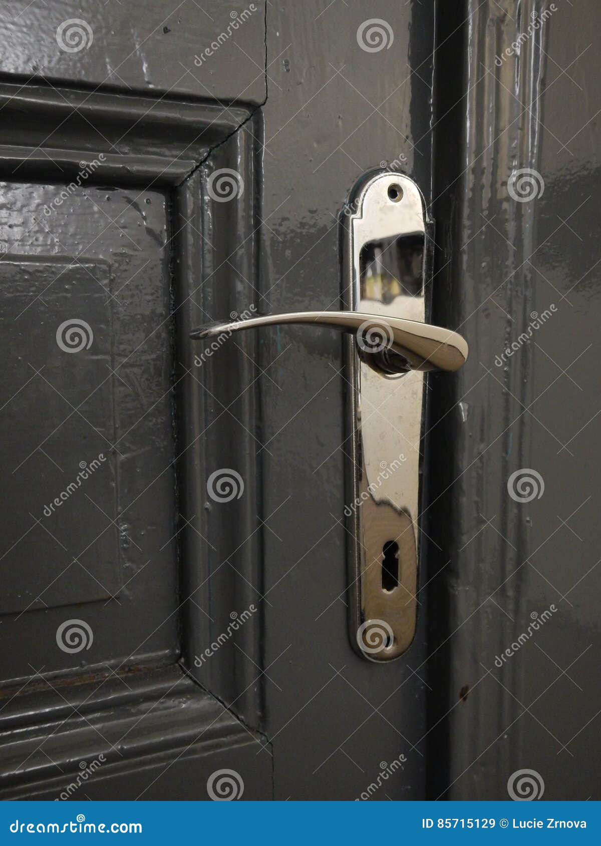 Detail of an Old Metal Door Handle Stock Image Image of classic, brown 85715129