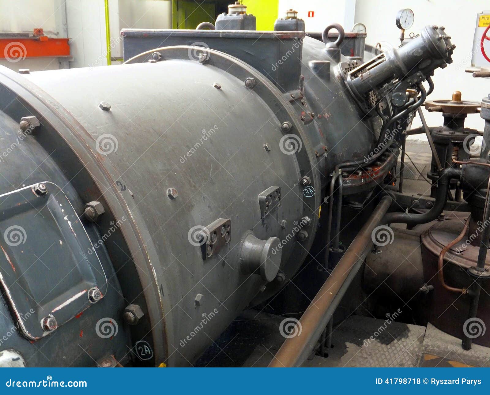 Detail of an Old Turbo Generator Stock Photo Image of industry