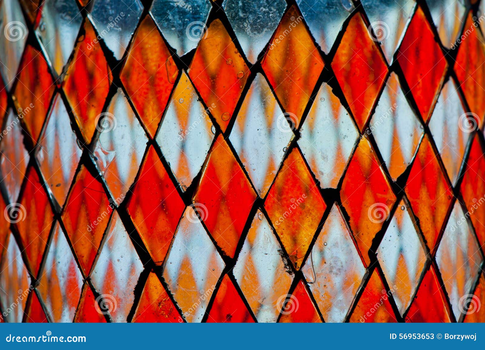 Detail of Orange Stained Glass Stock Image Image of retro, translucent 56953653