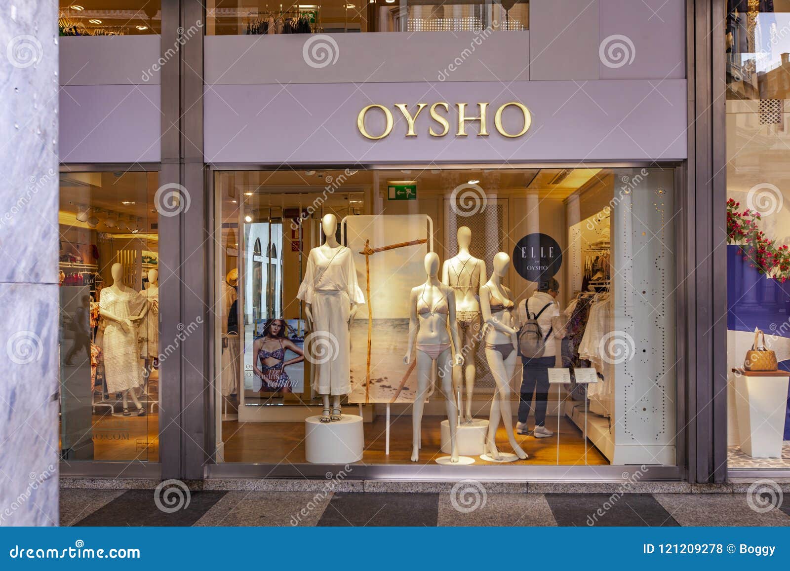 Oysho store editorial stock photo. Image of oysho, clothes - 121209278