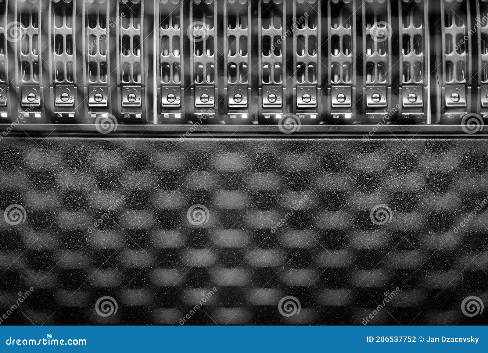 Server rack detail. stock photo. Image of storage, density 206537752