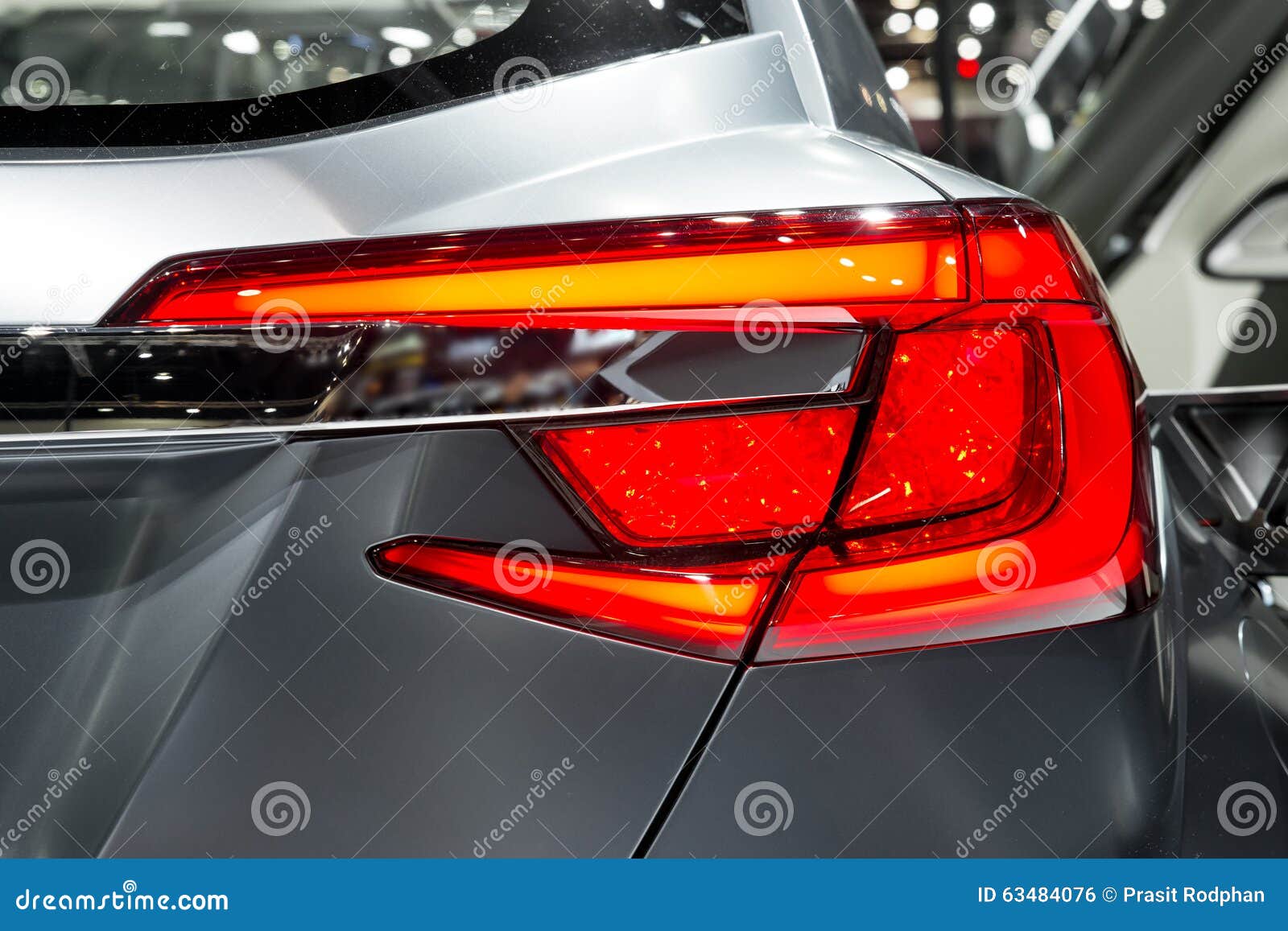 Detail on the Rear Light of a Car. Stock Photo Image of rear, style